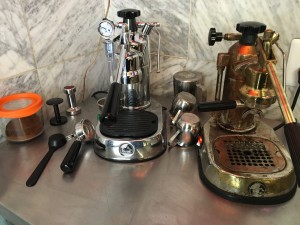 La Pavoni Professional 16 cup espresso maker, the same great hand-pulled espresso with twice the capacity!